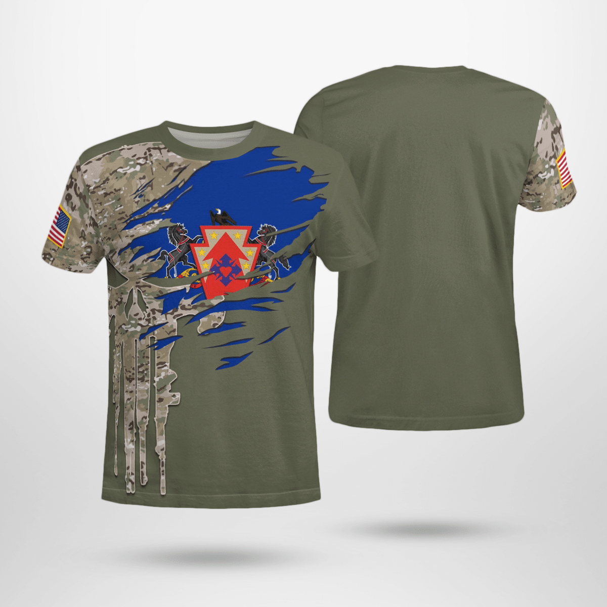 Veterans 213th Regional Support Group (United States) 3D T-Shirt