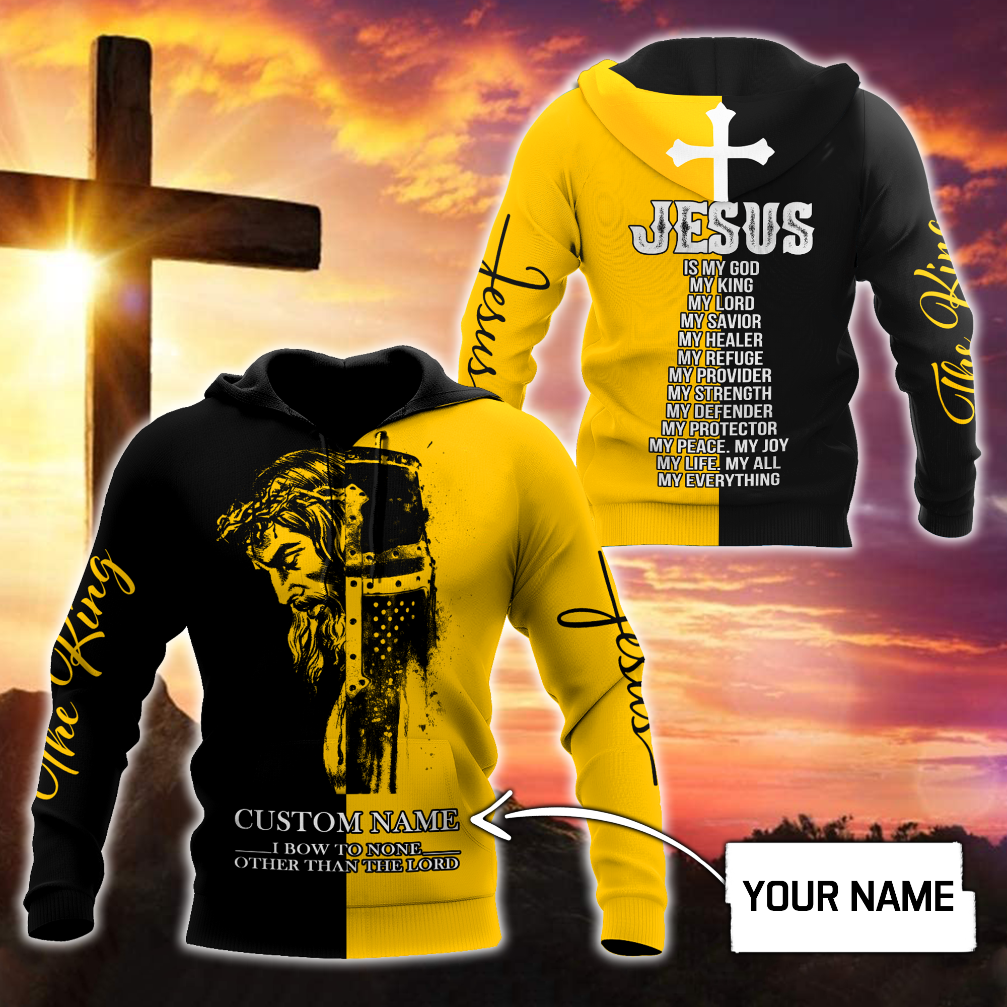 Personalized Christian Jesus Hoodie For Men & Women