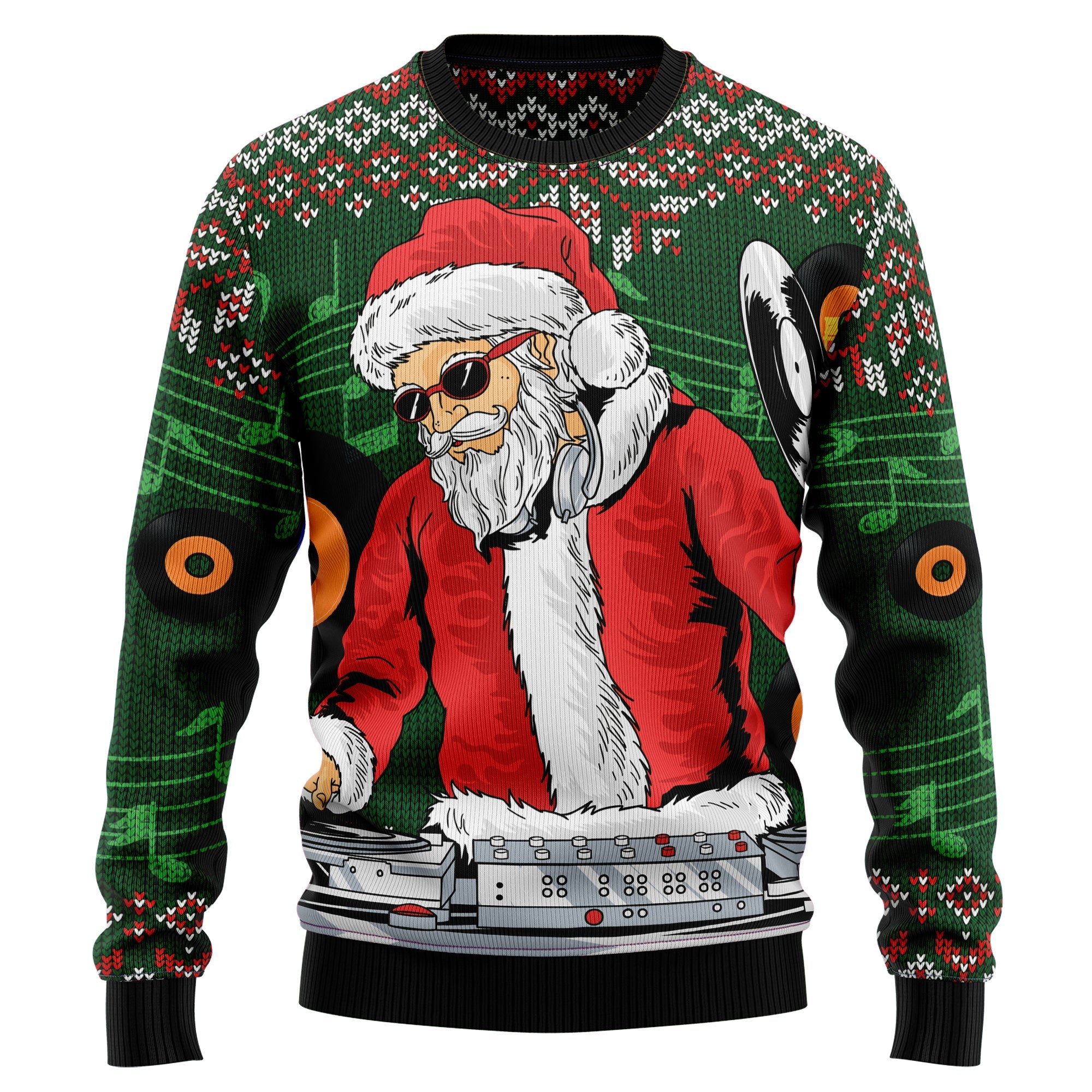 Santa Claus DJ Ugly Christmas Sweater