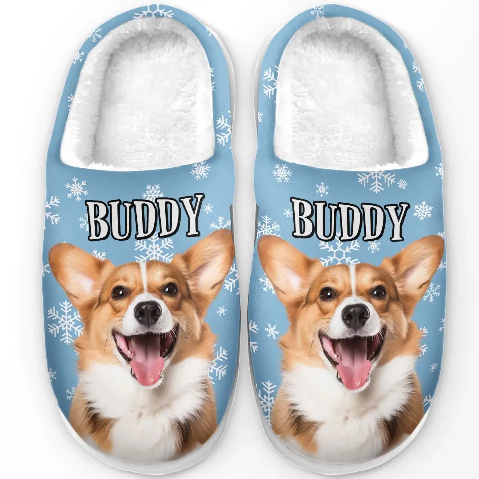 Custom Photo Merry Catmas, My Furry Friend - Personalized Slippers - Gift For Dog Lovers, Cat Lovers, Pet Owners NA94