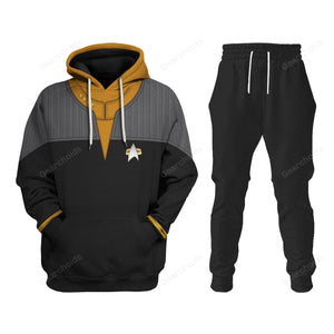 Star Trek Standard Uniform 2370s Operations Division Hoodie Sweatshirt Sweatpants