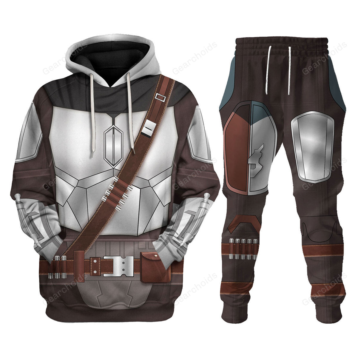 FamilyStore Star Wars Beskar Mandalorian Costume Hoodie Sweatshirt Sweatpants Tshirt Hawaiian shirt SWHS60