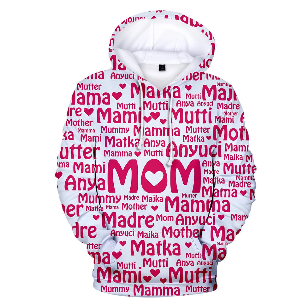 Pink Happy Mother's Day Hoodie For Men And Women