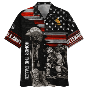 Honor The Fallen American Hawaiian Shirt