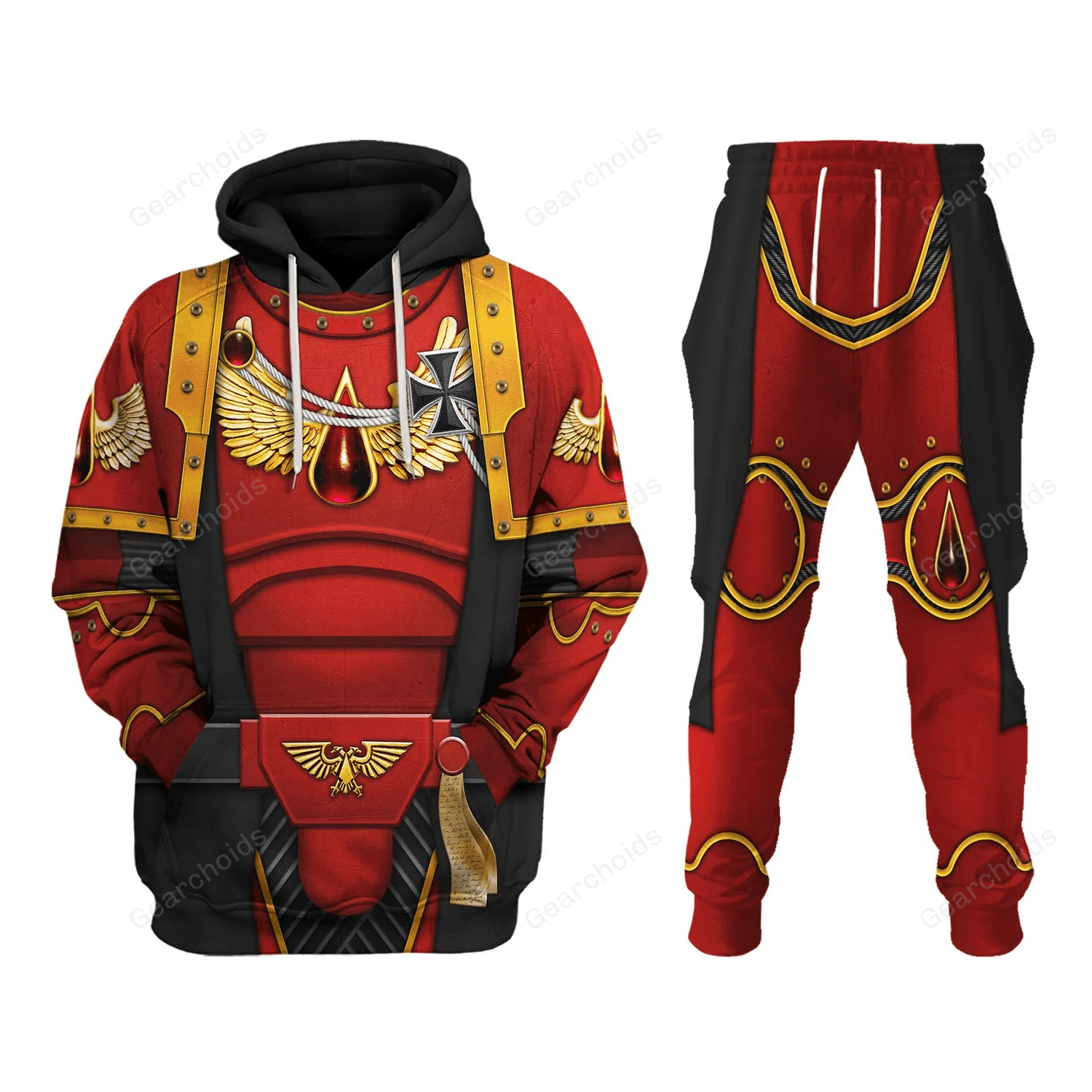 Warhammer Blood Angels Black Robe - Costume Cosplay Hoodie Sweatshirt Sweatpants WHHS150