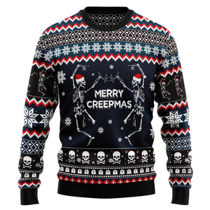 Skeleton Merry Creepmas Ugly Christmas Sweater