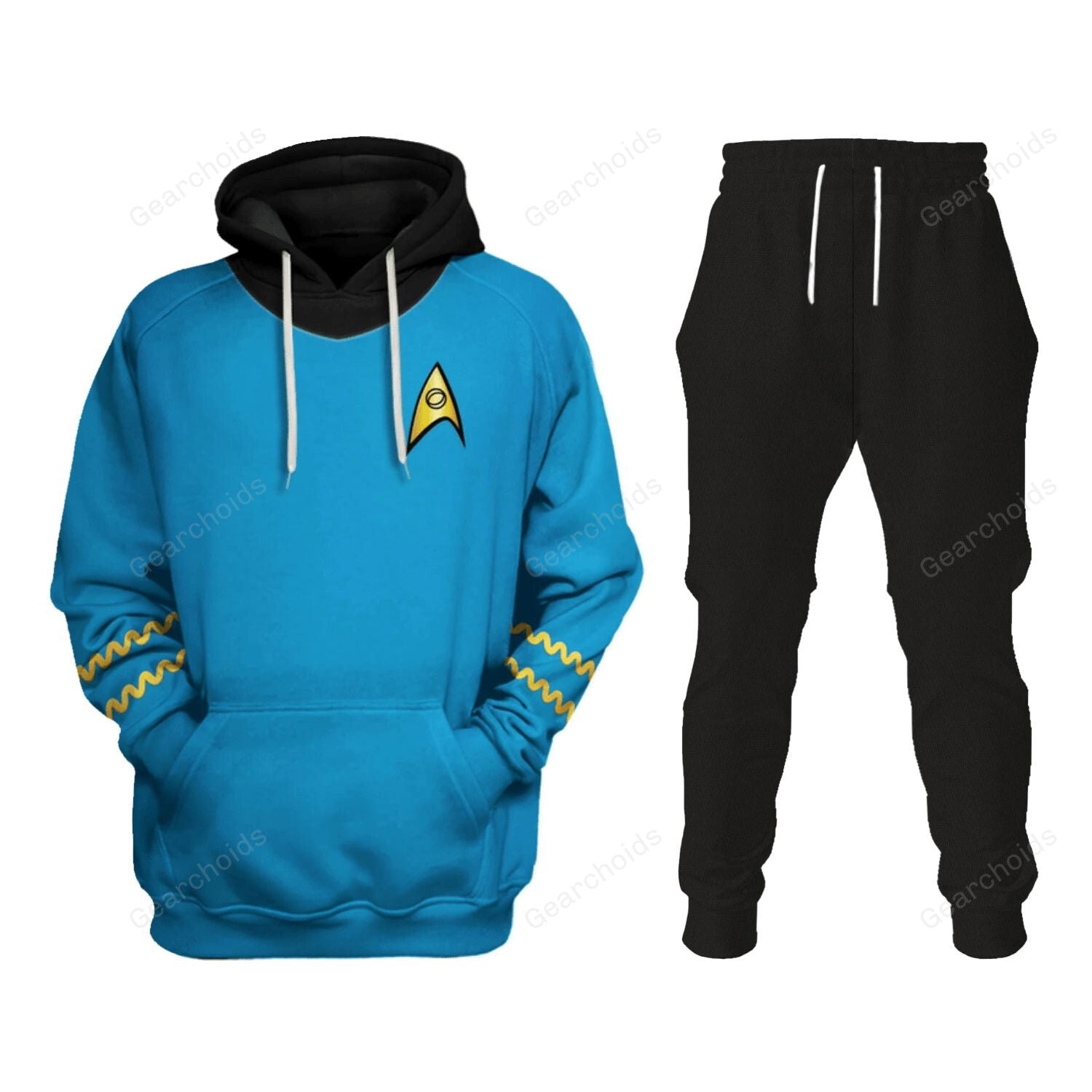 Star Trek The Original Series Spock Blue Hoodie Sweatshirt Sweatpants