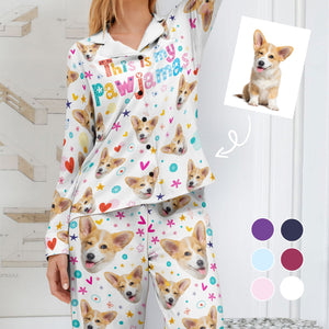 Custom Photo This Is My Pajama - Personalized Pajama - Gift For Pet Lovers, Pet Owners - NA94