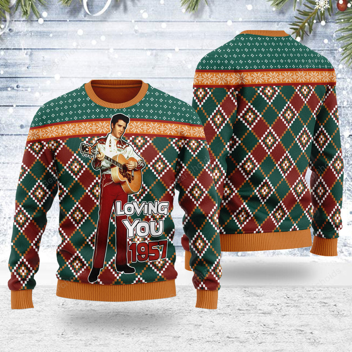 Elvis 'Loving You' 1957  - Ugly Christmas Sweater