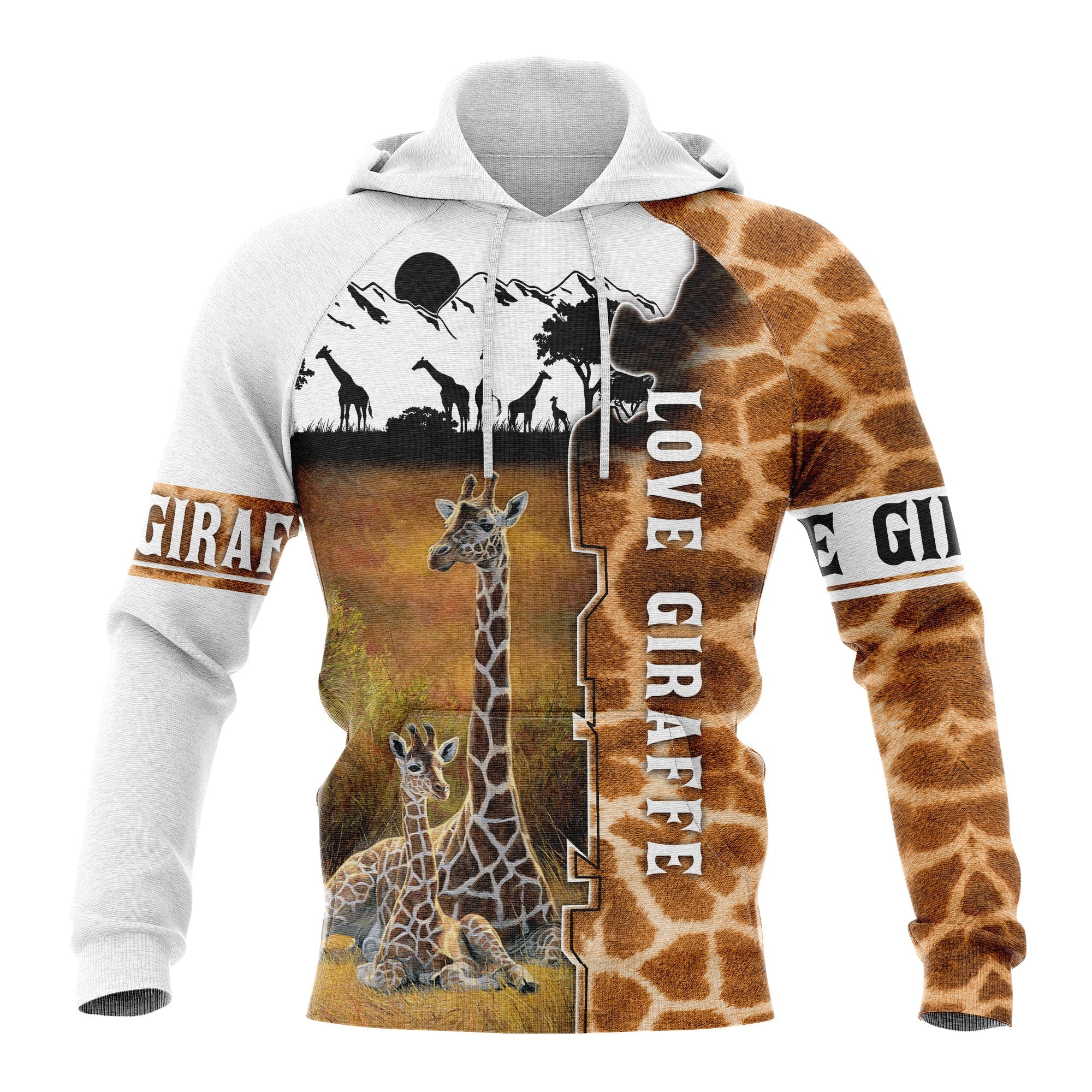 Love Giraffe Hoodie For Men And Women