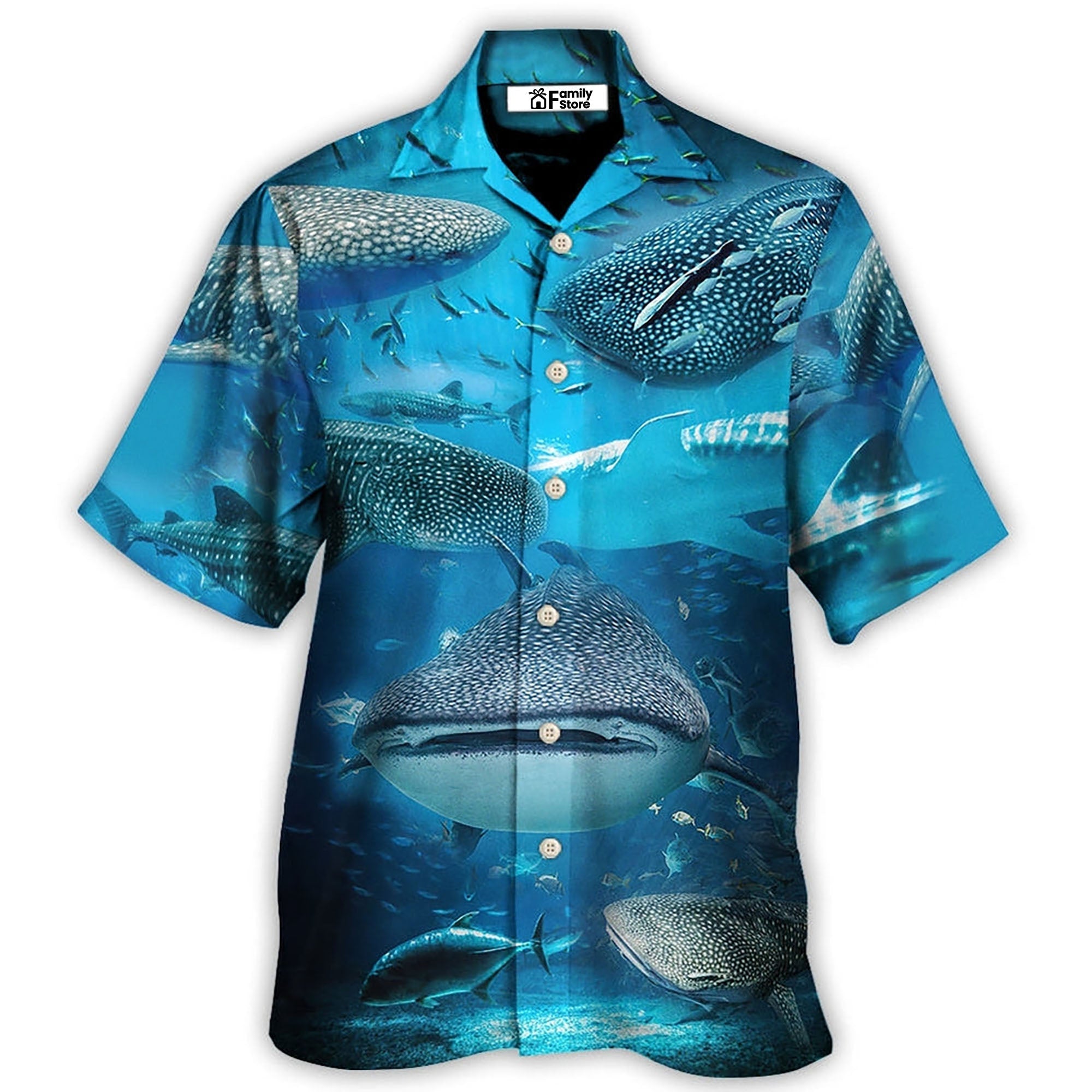 Shark Alien Space Hawaiian Shirt