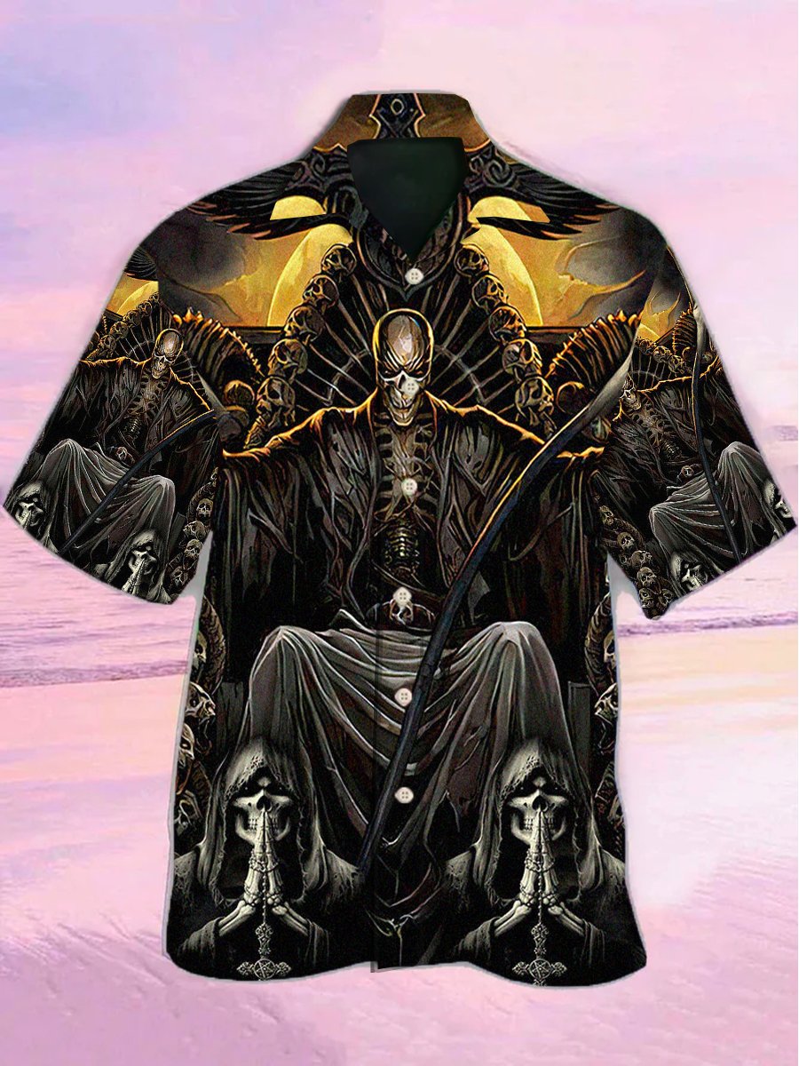 Skull Grim Reaper Dark Hawaiian Shirts