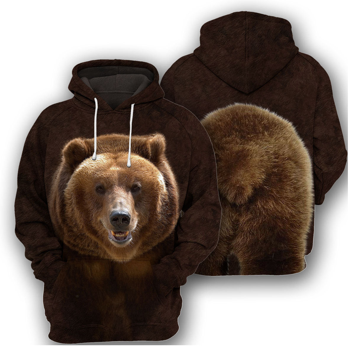 Grizzly Bear Hoodie For Men & Women