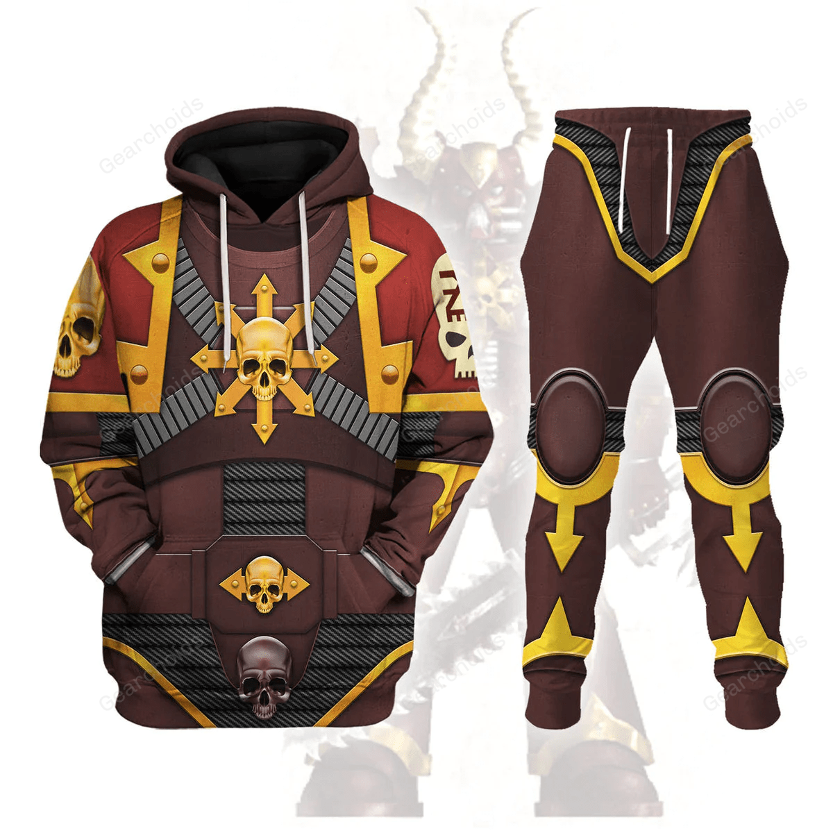 The Brazen Beasts Khorne Daemonkin Warband Colour Scheme - Costume Cosplay Hoodie Sweatshirt Sweatpants WHHS105