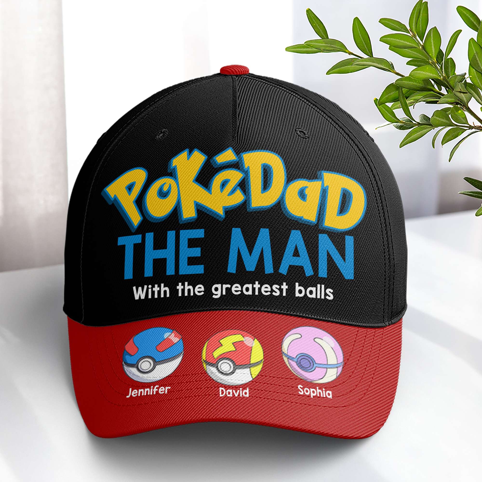 Pokemon The Man With The Greatest Balls - Personalized Classic Cap - Gift For Dad, Husband, Fathers Day - CL10 NA94