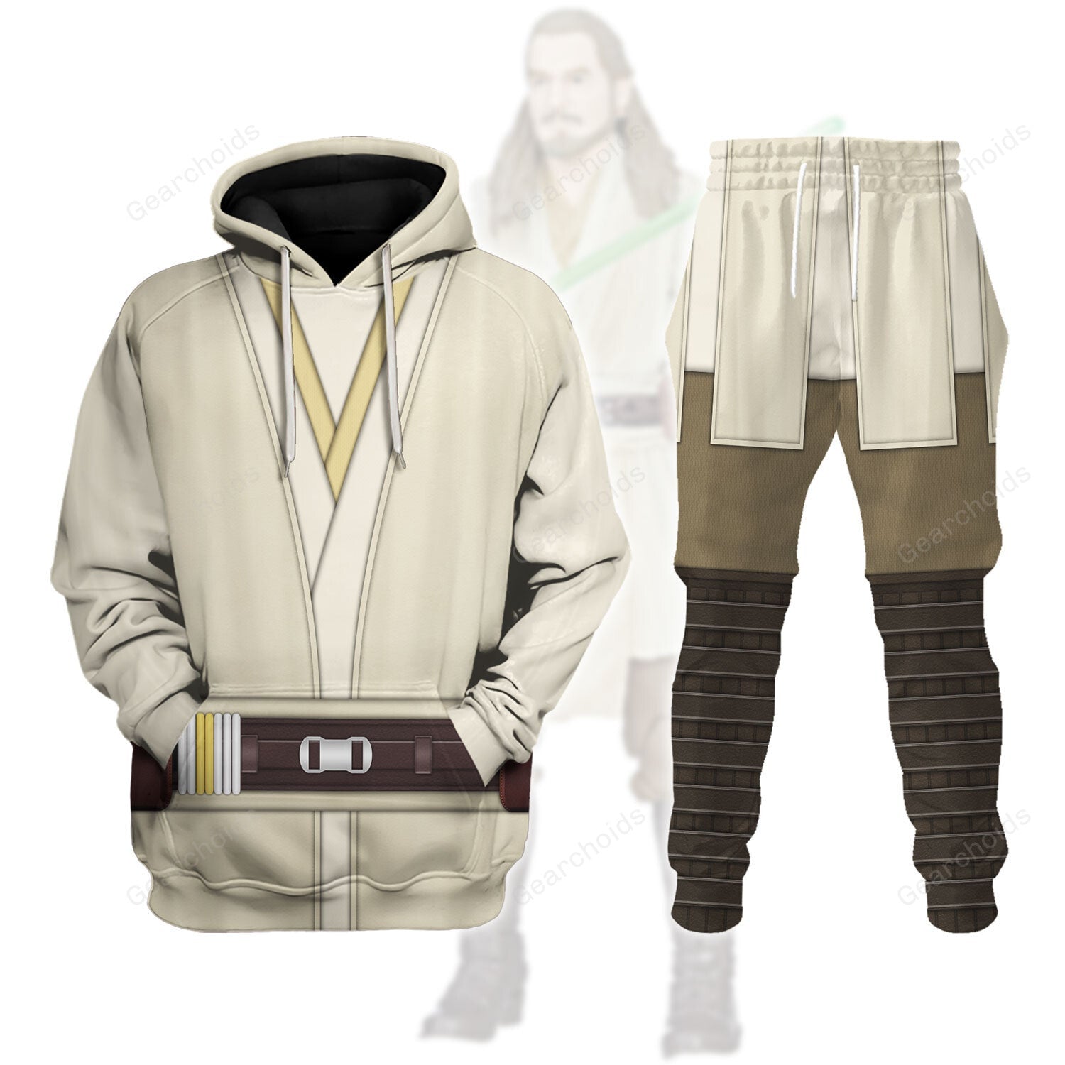 Star Trek Qui-Gon Jinn's Jedi Robes Costume Hoodie Sweatshirt Sweatpants SWHS83