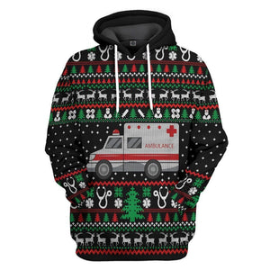 Paramedic Hospital Ambulance Hoodie For Men And Women