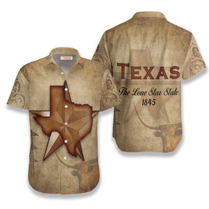 1845 The Lone Star State Texas - Hawaiian Shirt For Men