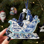 Nibc Spooky All I Want For Christmas Is You Toile De Jouy Christmas Gift For Couple - Personalized Acrylic Ornament LA02