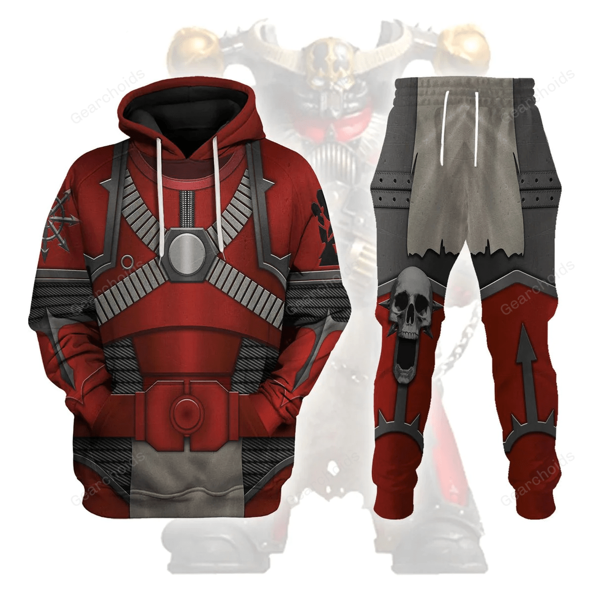 Red Corsairs Warband Colour Scheme - Costume Cosplay Hoodie Sweatshirt Sweatpants WHHS86