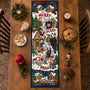 LA02. Merry Scary Christmas Family Decor, Custom Family Name Gift - Personalized Quilt Table Runner
