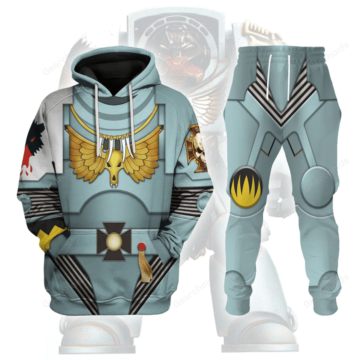 Indomitus Pattern Terminator Armor Space Wolves - Costume Cosplay Hoodie Sweatshirt Sweatpants