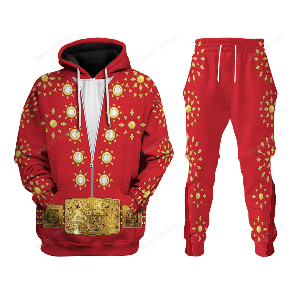 Elvis Burning Love - Costume Cosplay Hoodie Sweatshirt Sweatpants
