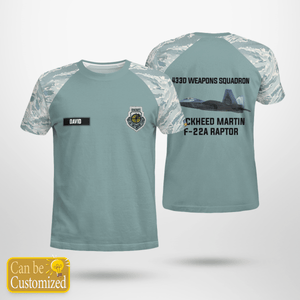 Personalized Veterans Air force Weapons School- 433d Weapons Squadron 3D T-shirt