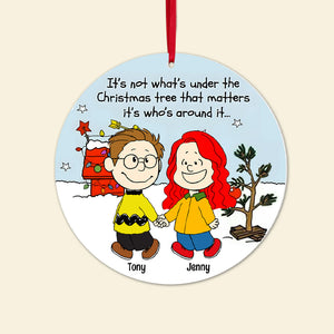 Peanuts It's Not What's Under The Christmas Tree - Gift For Couples - Personalized Acrylic Ornament CL43 NH96