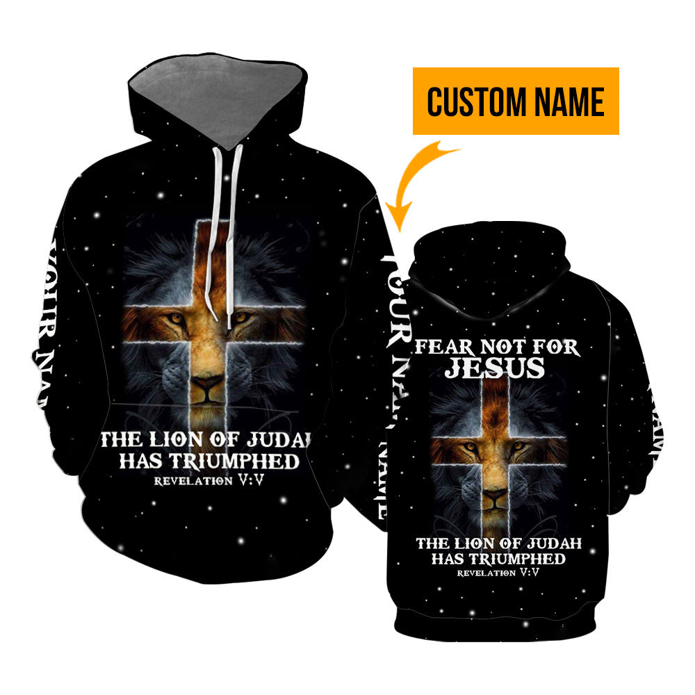 Personalized Fear Not For Jesus Hoodie For Men & Women