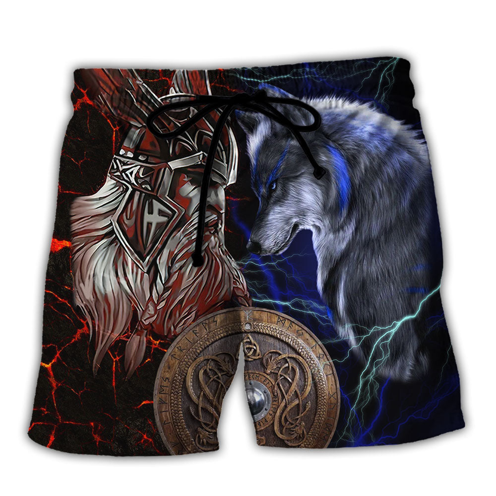 Viking Victory Colorful Life Style Beach Short