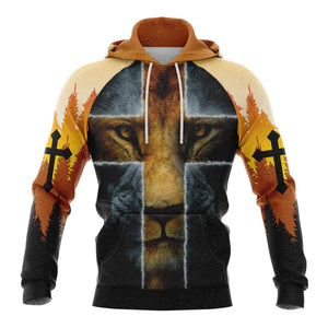 Lion And Jesus Hoodie For Men And Women