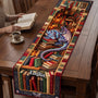 Fantasy Dragon Library Decor, Custom Name Gift For Book Lover - Personalized Quilt Table Runner LA02