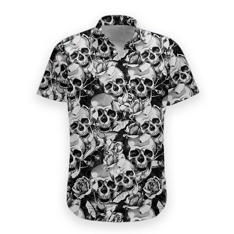 Skull Hawaiian Shirt For Men & Women