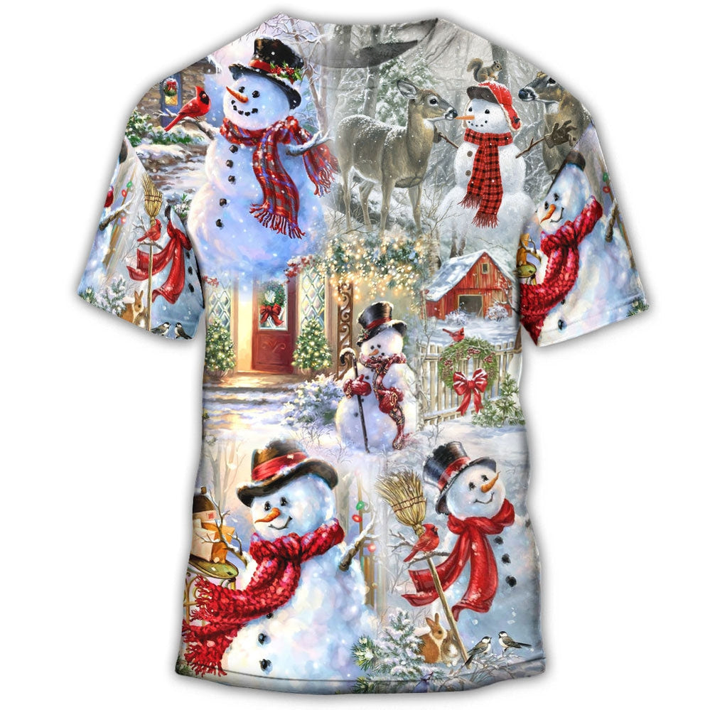 Christmas Snowman Merry Xmas T-Shirt