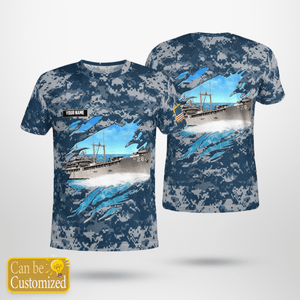 Personalized Veterans U.S.S. Grand Canyon (Ad-28) 3D T-Shirt