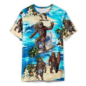 Star Wars Chewbacca Surfing - 3D T-shirt