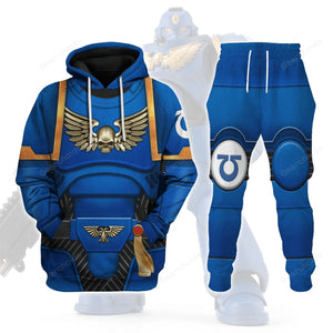 Space Marines Ultramarines - Costume Cosplay Hoodie Sweatshirt Sweatpants WHHS01