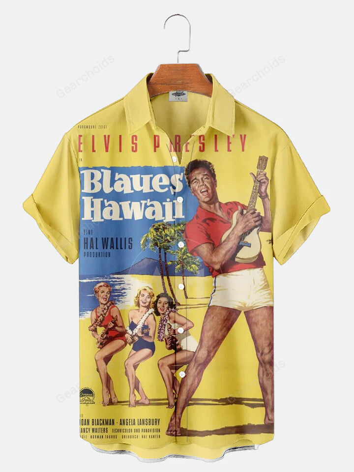 Elvis Blaues With Angela Lansbury Joan Blackman - Hawaiian Shirt