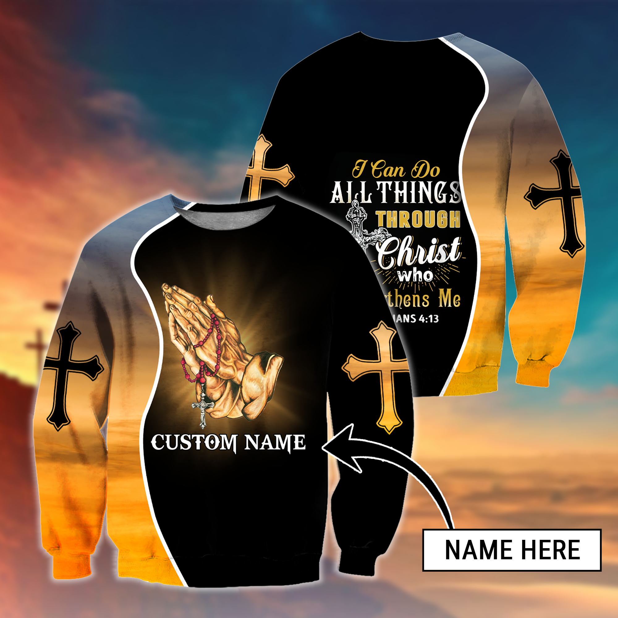 Personalized Premium Christian Jesus Sweater For Men & Women