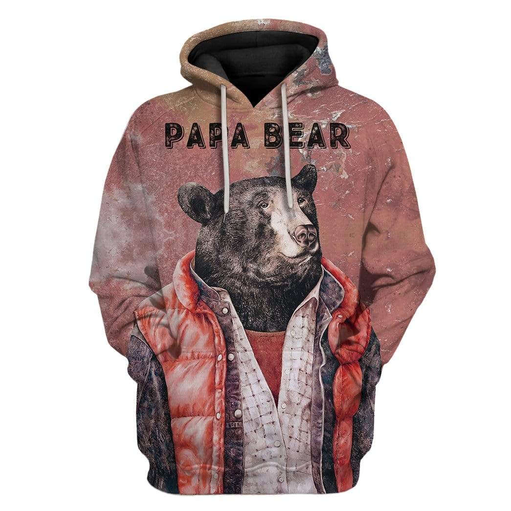 Papa Bear Hoodie For Men & Women