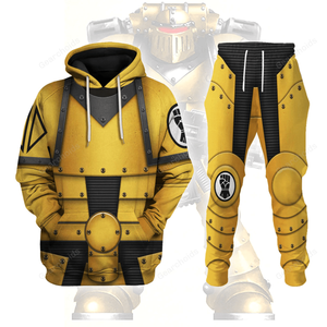 Pre-Heresy Imperial Fists In Mark II Crusade - Costume Cosplay Hoodie Sweatshirt Sweatpants WHHS178