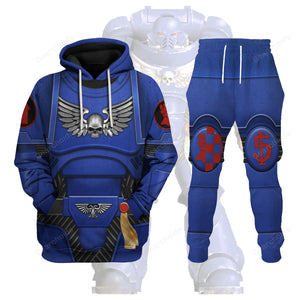 Space Marines Crimson Fists - Costume Cosplay Hoodie Sweatshirt Sweatpants WHHS29