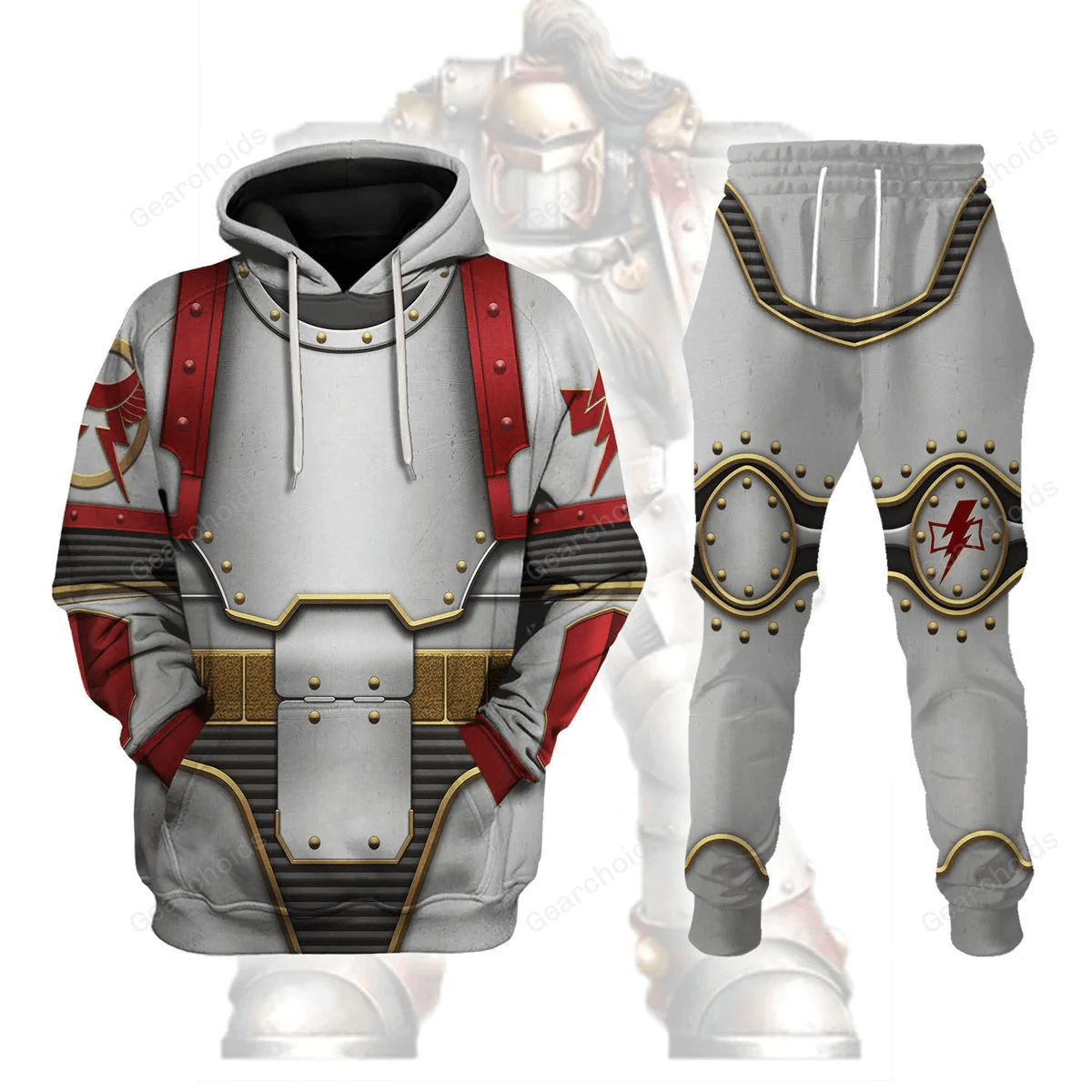 White Scars In Mark III Power Armor - Costume Cosplay Hoodie Sweatshirt Sweatpants