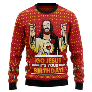 Jessus's Birthday Ugly Christmas Sweater