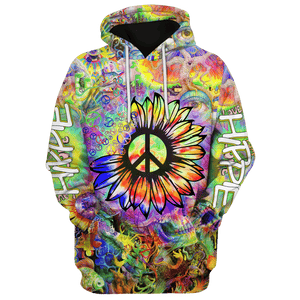 Hippie Sunflowers, Creatures Under The Sea - Hoodie For Men, Women