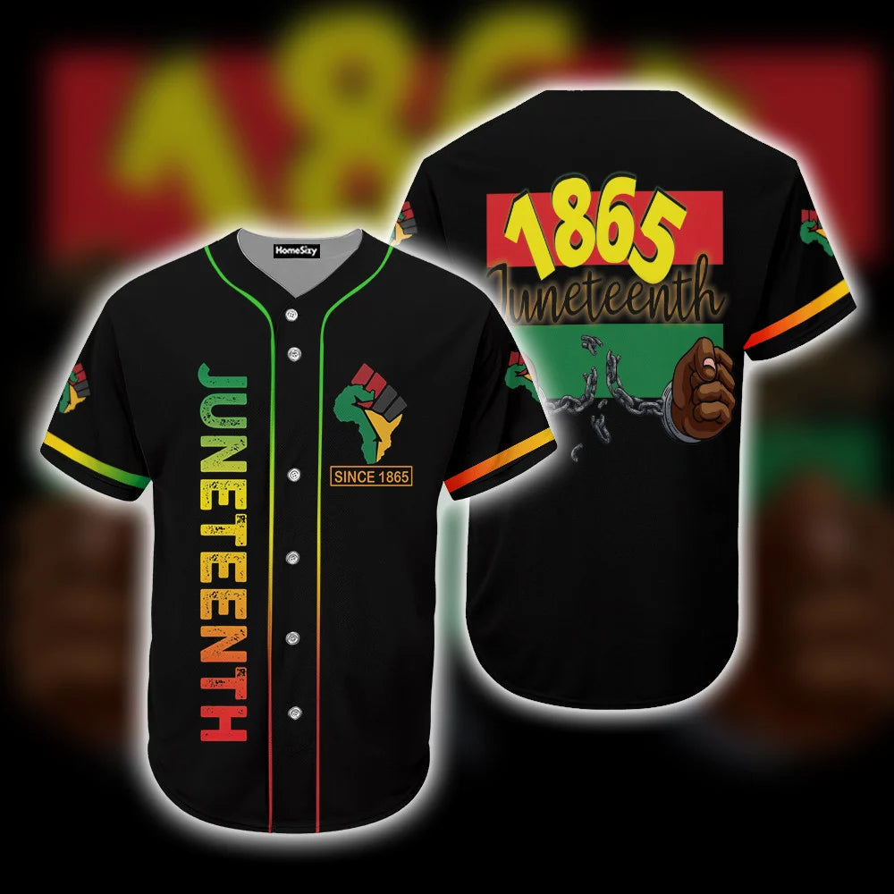 Juneteenth Black Pride - Baseball Jersey Shirt