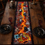 Creepy Horror Halloween Dining Table Decor, Spooky Party - Personalized Quilted Table Runner LA02