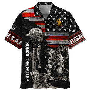 Air Force Honor The Fallen Soldier Hawaiian Shirt
