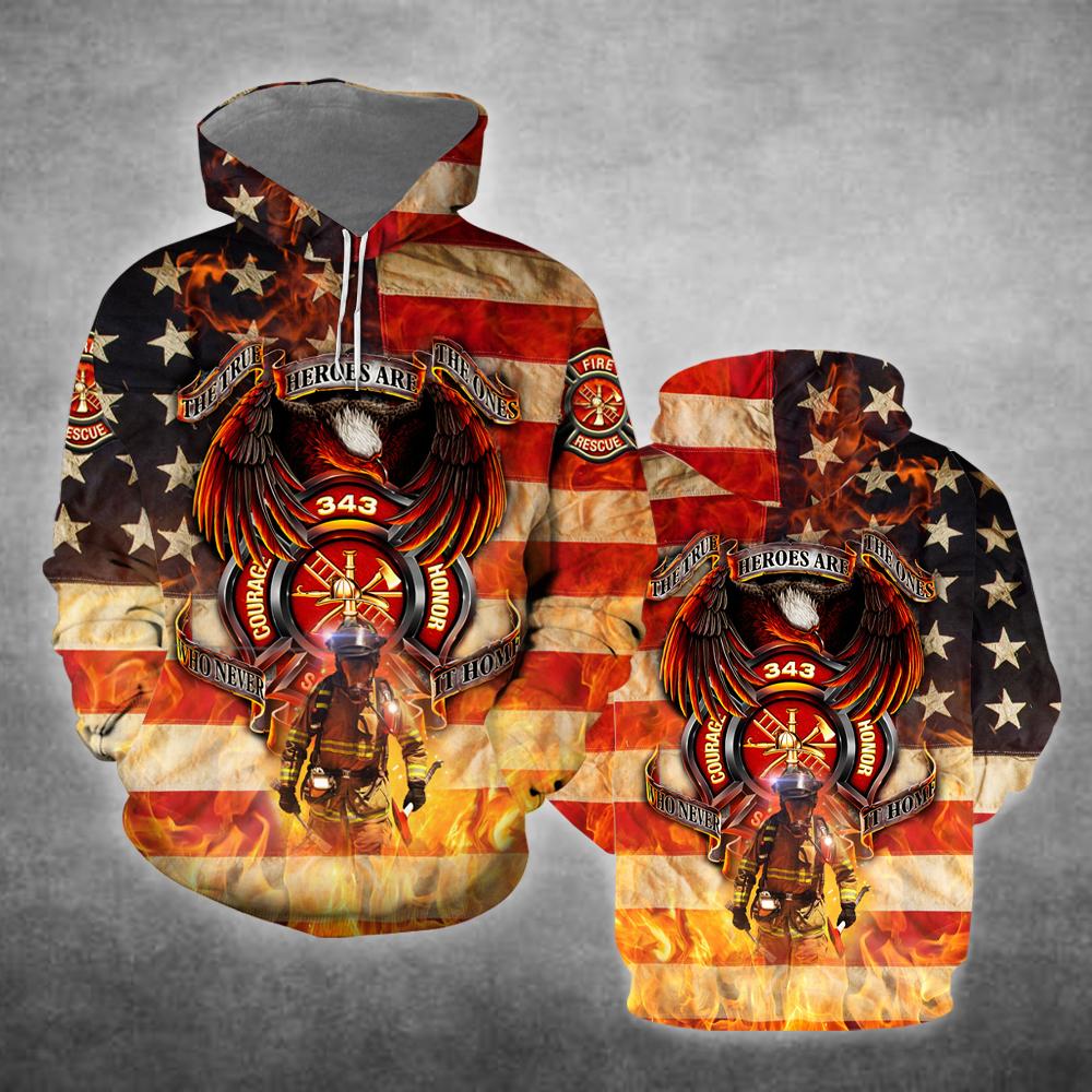 Firefighter The True Heroes Are The One All Over Print Hoodie For Men & Women